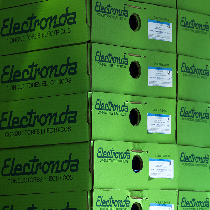 Electronda fabricação cabos elétricos flexíveis fábrica espanhola